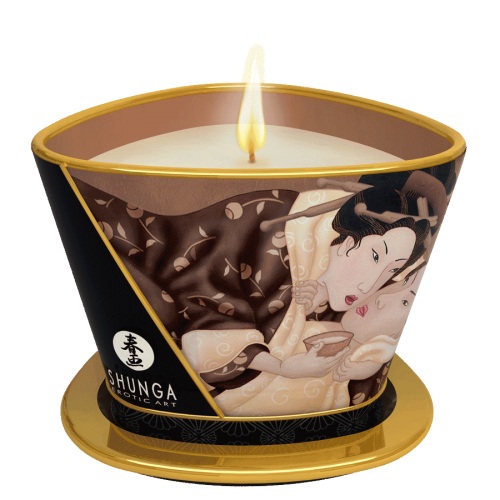 Массажная свеча Intoxicatin Chocolate с ароматом шоколада - 170 мл. - Shunga - купить с доставкой в Миассе