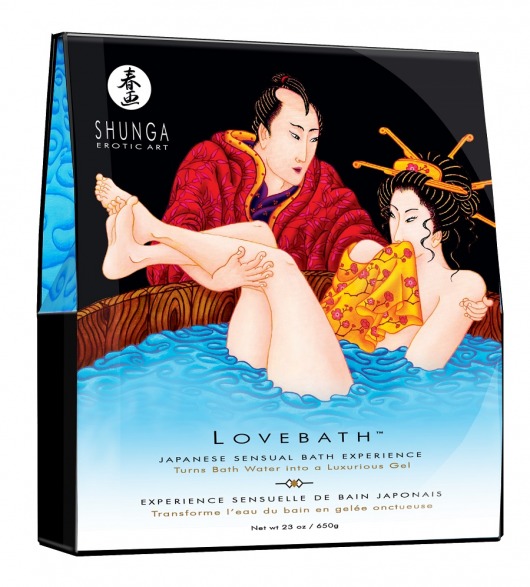 Соль для ванны Lovebath Ocean temptation, превращающая воду в гель - 650 гр. - Shunga - купить с доставкой в Миассе