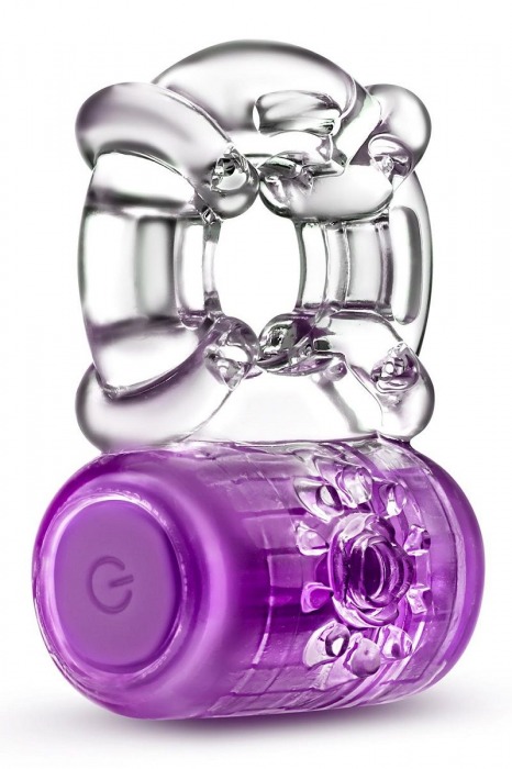 Фиолетовое эрекционное виброкольцо One Night Stand Vibrating C-Ring - Blush Novelties - в Миассе купить с доставкой