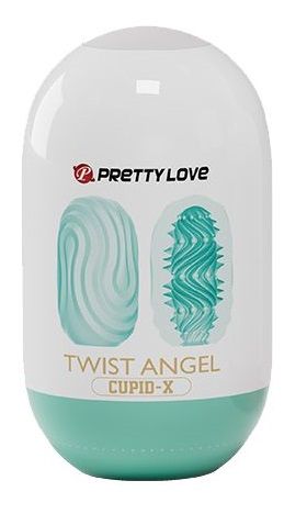 Бирюзовый мастурбатор-яйцо Twist Angel - Baile - в Миассе купить с доставкой