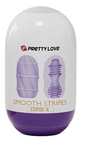 Сиреневый мастурбатор-яйцо Smooth Stripes - Baile - в Миассе купить с доставкой