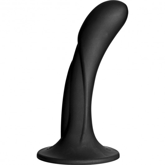 Черная изогнутая насадка Vac-U-Lock G-Spot - 16,5 см. - Doc Johnson - купить с доставкой в Миассе