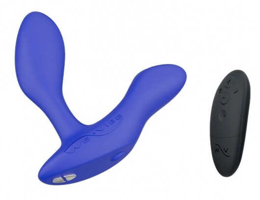 Синий анальный вибратор We-Vibe Vector+ - We-vibe - в Миассе купить с доставкой