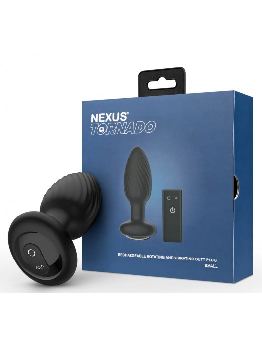 Черная анальная вибровтулка Nexus Tornado - 9,8 см. - Nexus Range