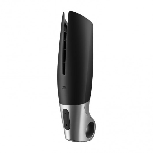 Черный мастурбатор с вибрацией Power Masturbator - Satisfyer - в Миассе купить с доставкой