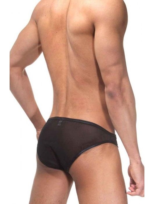 Черные трусы-слипы с блестящей окантовкой - La Blinque купить с доставкой