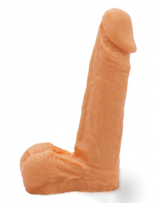 Реалистичный фаллоимитатор с мошонкой на трусиках Харнесс - 16,5 см. - LOVETOY (А-Полимер) - купить с доставкой в Миассе