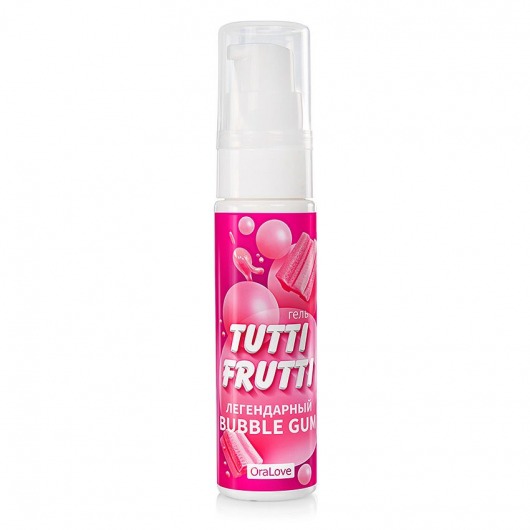 Интимный гель на водной основе Tutti-Frutti Bubble Gum - 30 гр. - Биоритм - купить с доставкой в Миассе