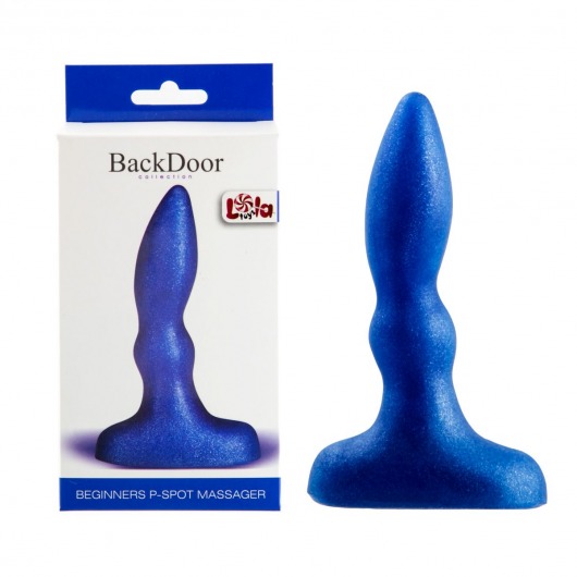 Синий анальный стимулятор Beginners p-spot massager - 11 см. - Lola Games - в Миассе купить с доставкой