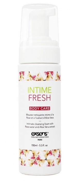Органическая интимная очищающая пенка Intime Fresh - 150 мл. - Exsens - купить с доставкой в Миассе