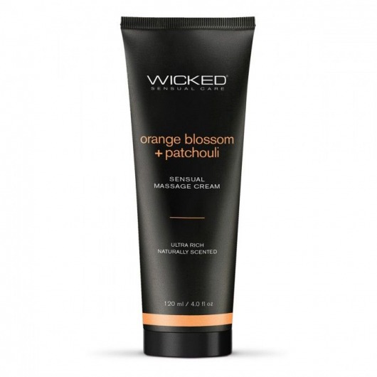 Массажный легкий крем WICKED Orange Blossom plus Patchouli - 120 мл. - Wicked - купить с доставкой в Миассе