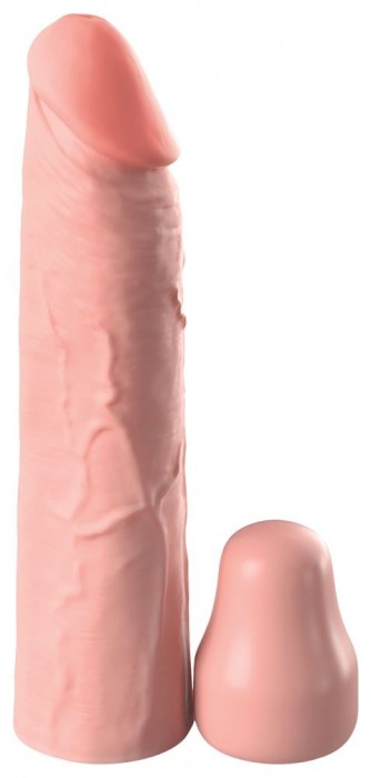 Телесная насадка-удлинитель 1 Inch Silicone X-tension - 17,8 см. - Pipedream - в Миассе купить с доставкой