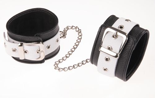 Черно-белые оковы на ноги - Sitabella - купить с доставкой в Миассе