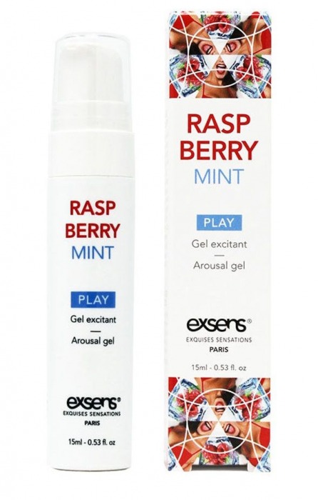 Возбуждающий гель Raspberry Mint с ароматом малины и мяты - 15 мл. - Exsens - купить с доставкой в Миассе