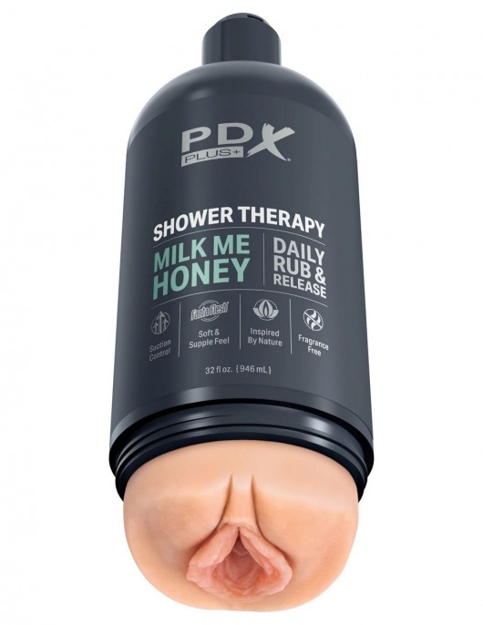 Телесный мастурбатор-вагина Shower Therapy Milk Me Honey - Pipedream - в Миассе купить с доставкой