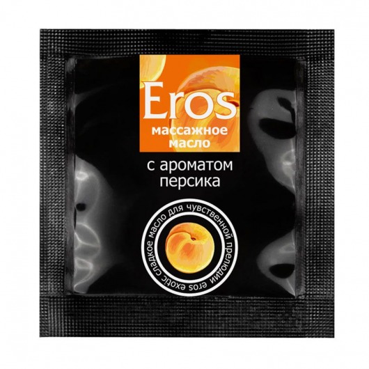 Саше массажного масла Eros exotic с ароматом персика - 4 гр. - Биоритм - купить с доставкой в Миассе