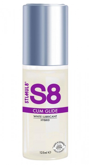 Гибридный лубрикант S8 Hybrid Cum Glide с консистенцией спермы - 125 мл. - Stimul8 - купить с доставкой в Миассе