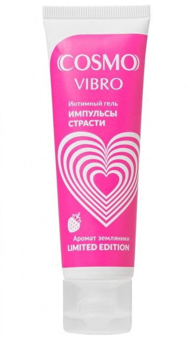 Возбуждающий гель на водно-силиконовой основе Cosmo Vibro с ароматом земляники - 50 гр. - Биоритм - купить с доставкой в Миассе