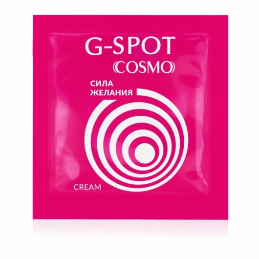 Стимулирующий интимный крем для женщин Cosmo G-spot - 2 гр. - Биоритм - купить с доставкой в Миассе