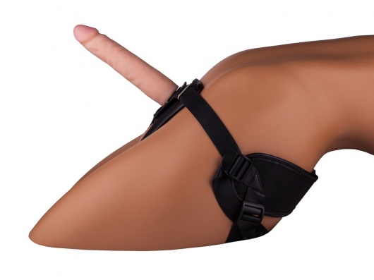 Женский страпон с реалистичной насадкой - 17 см. - LOVETOY (А-Полимер) - купить с доставкой в Миассе