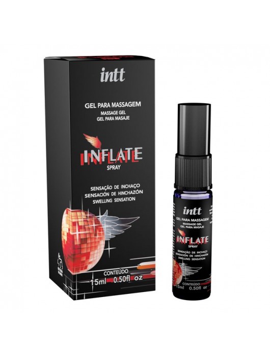Мужской возбуждающий спрей Inflate - 15 мл. - INTT - купить с доставкой в Миассе