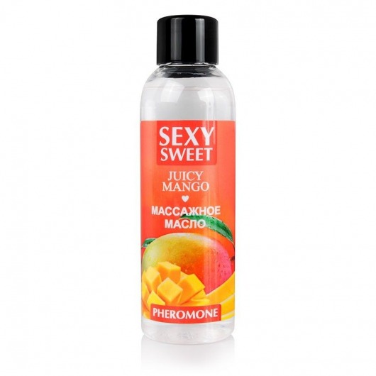 Массажное масло Sexy Sweet Juicy Mango с феромонами и ароматом манго - 75 мл. - Биоритм - купить с доставкой в Миассе