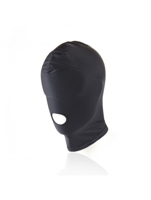 Черный текстильный шлем с прорезью для рта - Notabu - купить с доставкой в Миассе