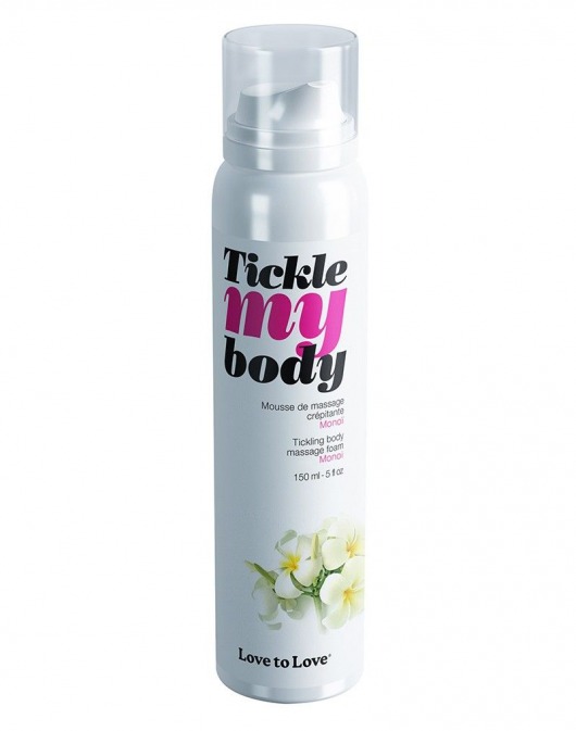 Массажная хрустящая пенка Tickle My Body Monoi с ароматом моной - 150 мл. - Love to Love - купить с доставкой в Миассе