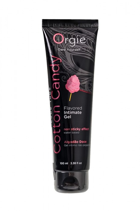 Интимный гель на водной осное Lube Tube Cotton Candy со вкусом сахарной ваты - 100 мл. - ORGIE - купить с доставкой в Миассе
