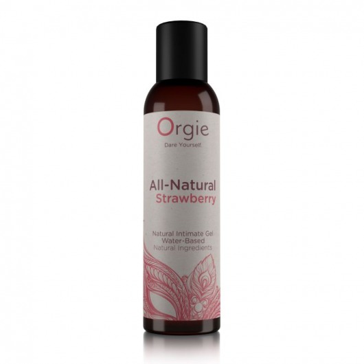 Интимный гель на водной основе All-Natural Strawberry с ароматом клубники - 150 мл. - ORGIE - купить с доставкой в Миассе