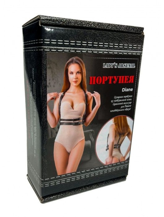 Изящная портупея из натуральной кожи Diane - БДСМ Арсенал - купить с доставкой в Миассе
