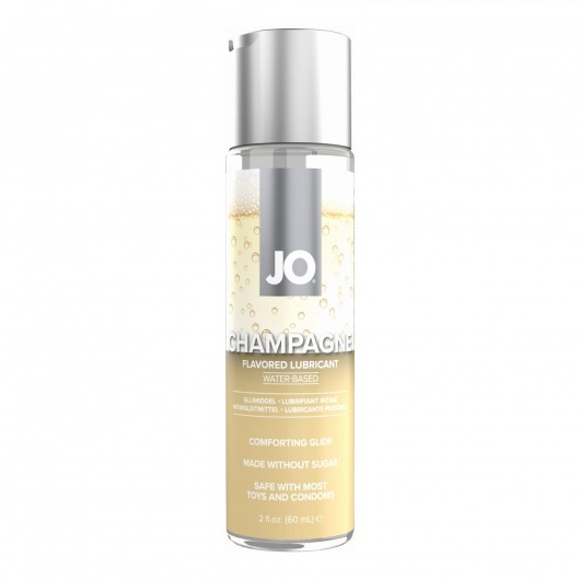 Лубрикант на водной основе JO H2O Champagne Flavored Lubricant с ароматом шампанского - 60 мл. - System JO - купить с доставкой в Миассе