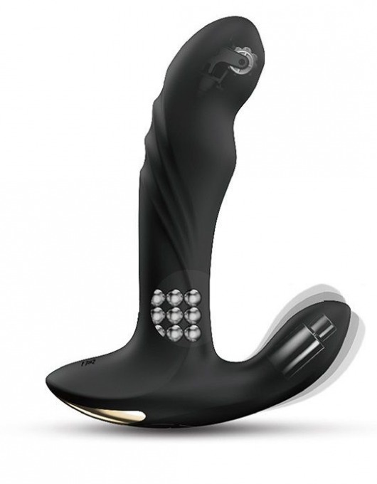 Черный вибромассажер простаты Multi P-Joy с 3 моторами - Dorcel - в Миассе купить с доставкой