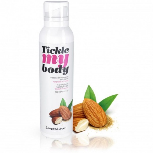 Массажная хрустящая пенка Tickle My Body Sweet Almonds с ароматом миндаля - 150 мл. - Love to Love - купить с доставкой в Миассе