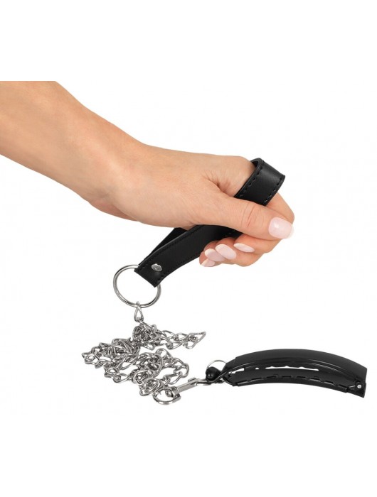 Зажим для половых губ с поводком Pussy Clamp With A Leash - Orion - купить с доставкой в Миассе