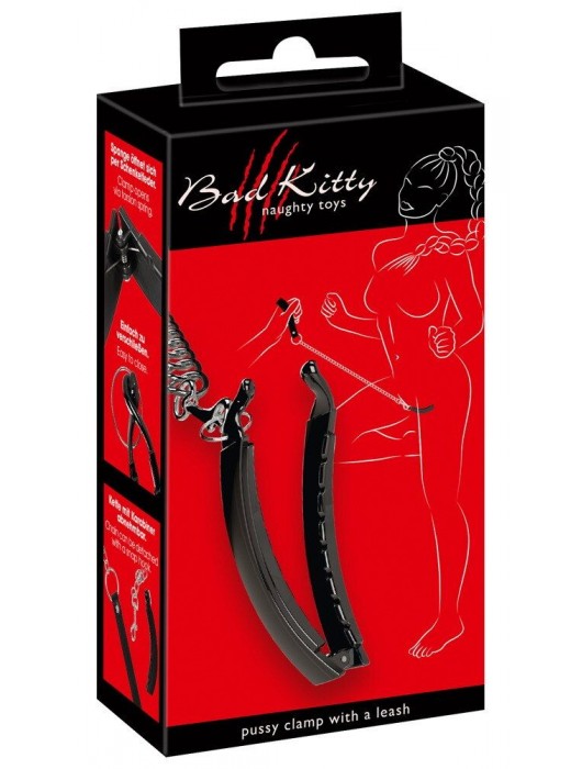 Зажим для половых губ с поводком Pussy Clamp With A Leash - Orion - купить с доставкой в Миассе