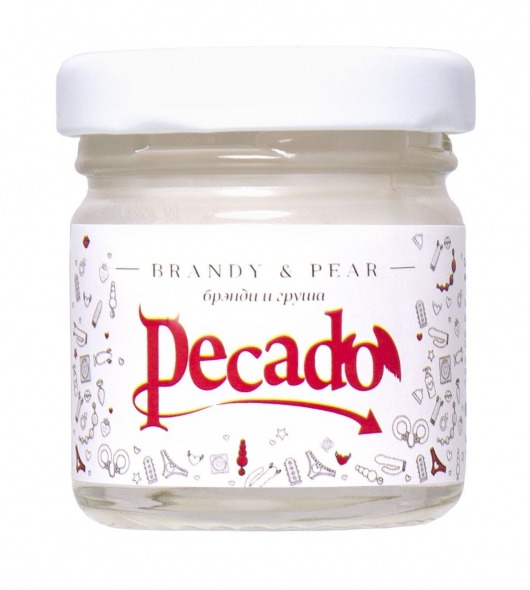 Массажная свеча Brandy   Pear - 35 мл. - Pecado - купить с доставкой в Миассе