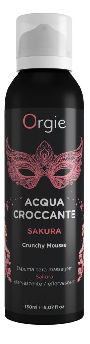 Хрустящая пенка для массажа Orgie Acqua Croccante Sakura с ароматом сакуры - 150 мл. - ORGIE - купить с доставкой в Миассе