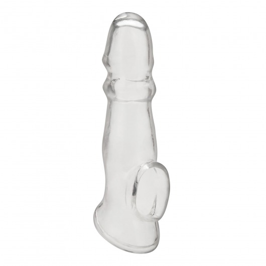 Прозрачная насадка для пениса Girthy Penis Enhancing Sleeve Extension - 17,1 см. - BlueLine - в Миассе купить с доставкой