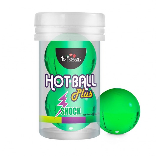 Лубрикант на силиконовой основе Hot Ball Plus с покалывающим эффектом (2 шарика по 3 гр.) - HotFlowers - купить с доставкой в Миассе