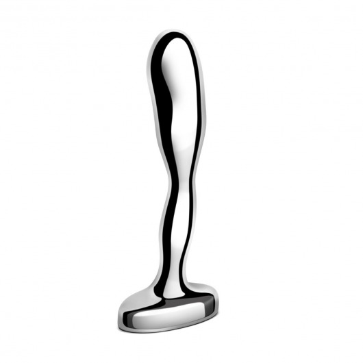 Стальной стимулятор простаты Stainless Steel Prostate Plug - 11,5 см. - b-Vibe - в Миассе купить с доставкой