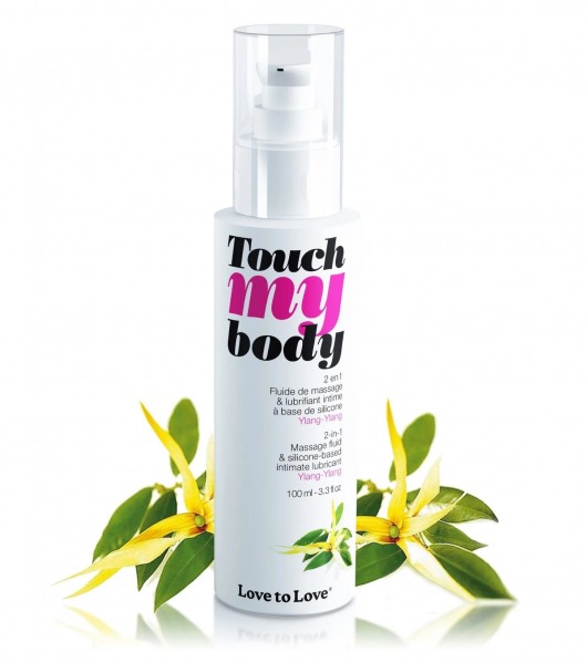 Силиконовый лубрикант 2-в-1 Touch My Body с ароматом иланг-иланга - 100 мл. - Love to Love - купить с доставкой в Миассе