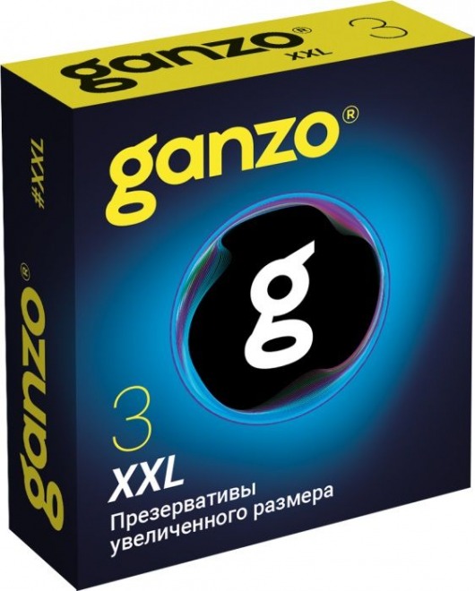 Презервативы увеличенного размера Ganzo XXL - 3 шт. - Ganzo - купить с доставкой в Миассе