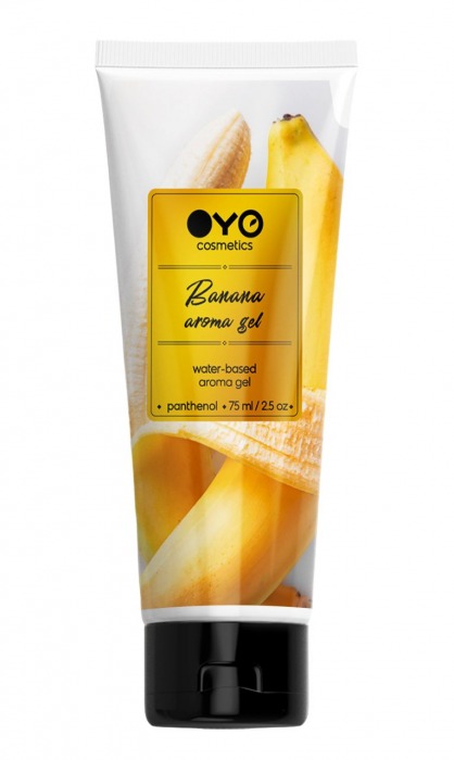 Лубрикант на водной основе OYO Aroma Gel Banana с ароматом банана - 75 мл. - OYO - купить с доставкой в Миассе