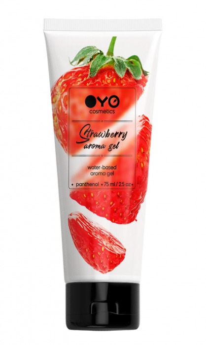 Лубрикант на водной основе OYO Aroma Gel Strawberry с ароматом клубники - 75 мл. - OYO - купить с доставкой в Миассе