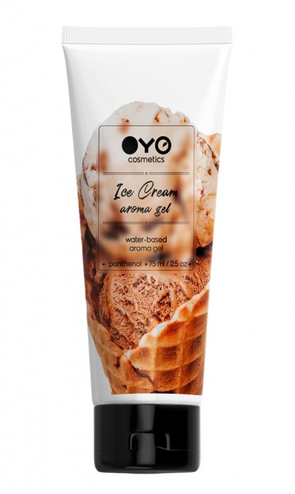 Лубрикант на водной основе OYO Aroma Gel Ice Cream с ароматом пломбира - 75 мл. - OYO - купить с доставкой в Миассе