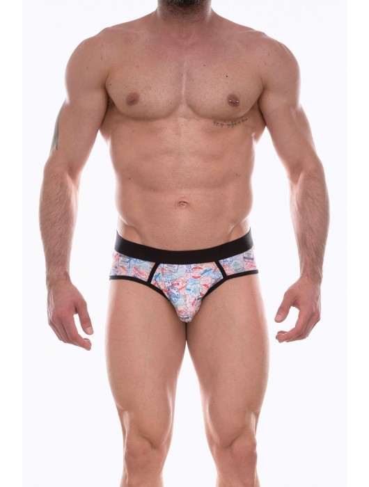 Мужские трусы-джоки с принтом в виде почтовых марок - Don Moris купить с доставкой