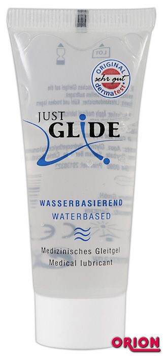 Вагинальная смазка на водной основе JUSTGLIDE - 20 мл. - Orion - купить с доставкой в Миассе