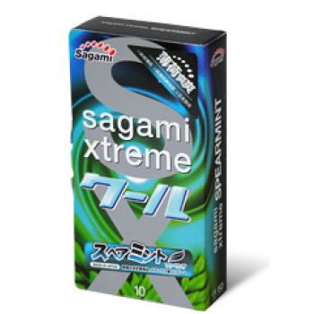 Презервативы Sagami Xtreme Mint с ароматом мяты - 10 шт. - Sagami - купить с доставкой в Миассе