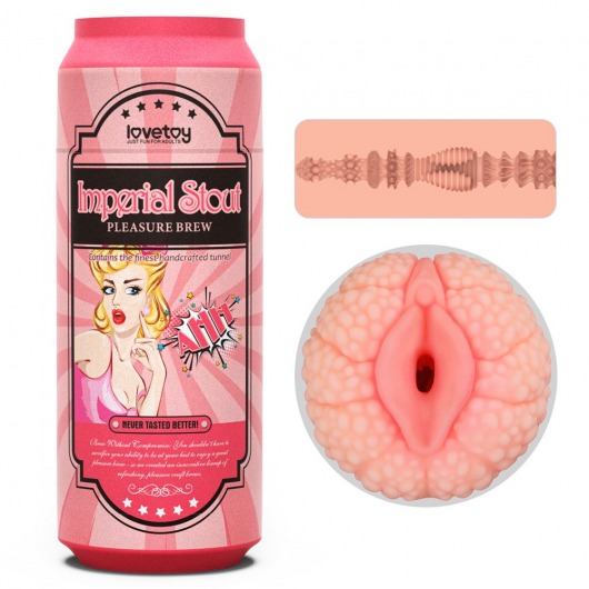 Мастурбатор-вагина Pleasure Brew Masturbator-Imperial Stout в банке - Lovetoy - в Миассе купить с доставкой